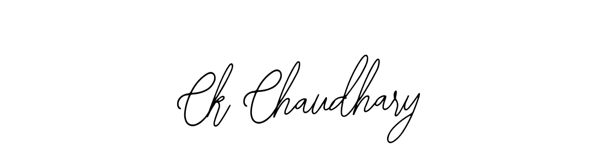 Ck Chaudhary stylish signature style. Best Handwritten Sign (Bearetta-2O07w) for my name. Handwritten Signature Collection Ideas for my name Ck Chaudhary. Ck Chaudhary signature style 12 images and pictures png