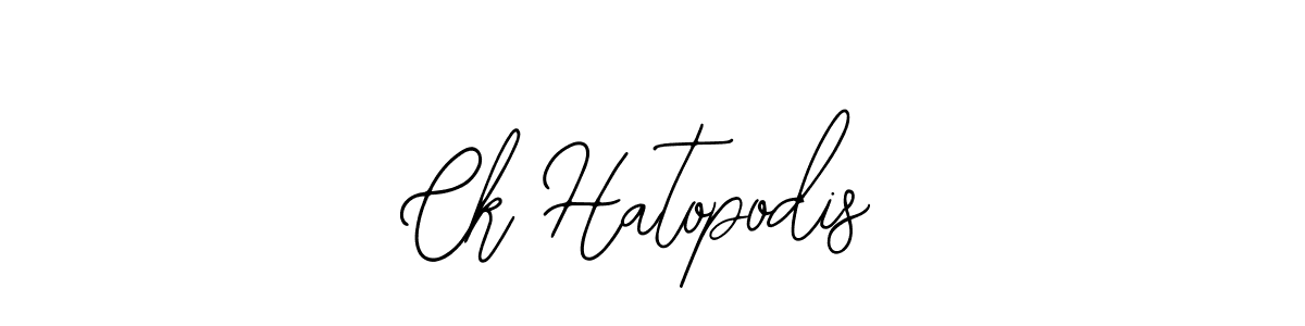 Make a beautiful signature design for name Ck Hatopodis. With this signature (Bearetta-2O07w) style, you can create a handwritten signature for free. Ck Hatopodis signature style 12 images and pictures png