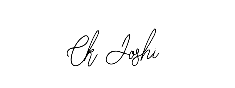 The best way (Bearetta-2O07w) to make a short signature is to pick only two or three words in your name. The name Ck Joshi include a total of six letters. For converting this name. Ck Joshi signature style 12 images and pictures png