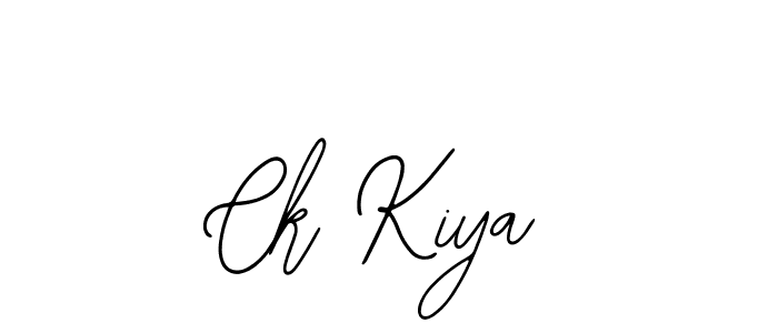 How to make Ck Kiya name signature. Use Bearetta-2O07w style for creating short signs online. This is the latest handwritten sign. Ck Kiya signature style 12 images and pictures png