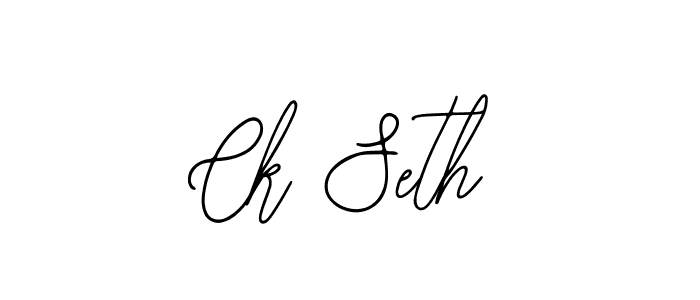 You should practise on your own different ways (Bearetta-2O07w) to write your name (Ck Seth) in signature. don't let someone else do it for you. Ck Seth signature style 12 images and pictures png