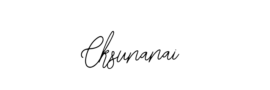 How to make Cksunanai signature? Bearetta-2O07w is a professional autograph style. Create handwritten signature for Cksunanai name. Cksunanai signature style 12 images and pictures png