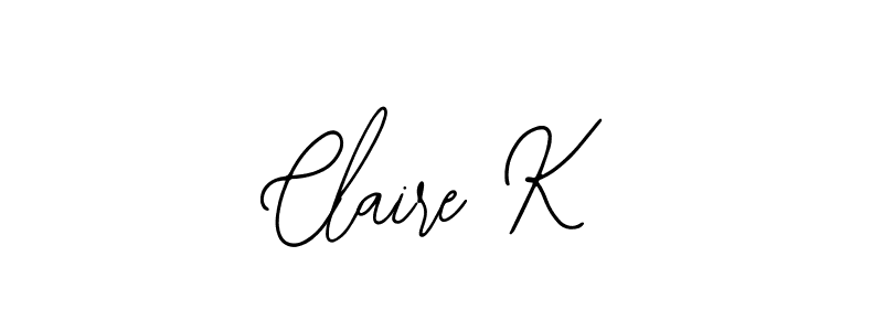 It looks lik you need a new signature style for name Claire K. Design unique handwritten (Bearetta-2O07w) signature with our free signature maker in just a few clicks. Claire K signature style 12 images and pictures png