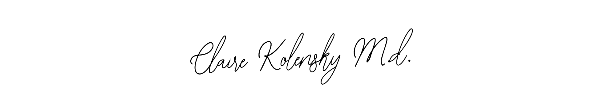 Design your own signature with our free online signature maker. With this signature software, you can create a handwritten (Bearetta-2O07w) signature for name Claire Kolensky M.d.. Claire Kolensky M.d. signature style 12 images and pictures png