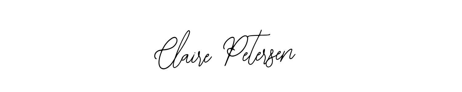 How to make Claire Petersen name signature. Use Bearetta-2O07w style for creating short signs online. This is the latest handwritten sign. Claire Petersen signature style 12 images and pictures png