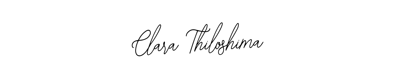 How to make Clara Thiloshima name signature. Use Bearetta-2O07w style for creating short signs online. This is the latest handwritten sign. Clara Thiloshima signature style 12 images and pictures png