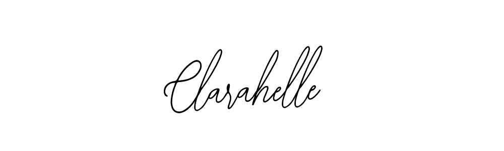 How to make Clarahelle name signature. Use Bearetta-2O07w style for creating short signs online. This is the latest handwritten sign. Clarahelle signature style 12 images and pictures png