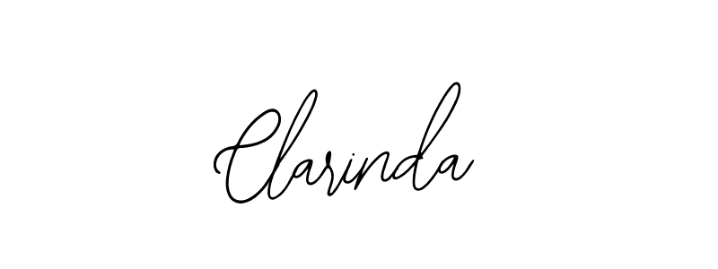 How to make Clarinda name signature. Use Bearetta-2O07w style for creating short signs online. This is the latest handwritten sign. Clarinda signature style 12 images and pictures png