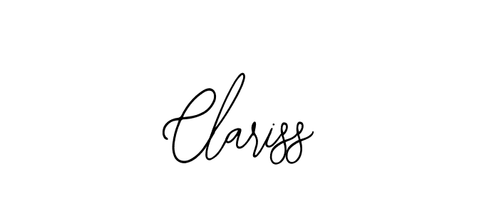 Make a beautiful signature design for name Clariss. Use this online signature maker to create a handwritten signature for free. Clariss signature style 12 images and pictures png