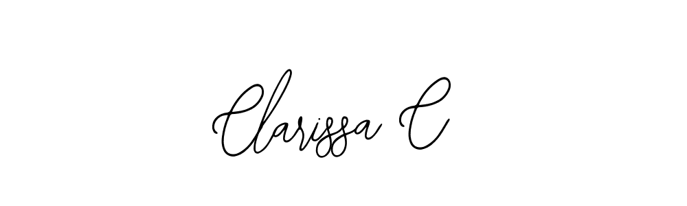 Use a signature maker to create a handwritten signature online. With this signature software, you can design (Bearetta-2O07w) your own signature for name Clarissa C. Clarissa C signature style 12 images and pictures png