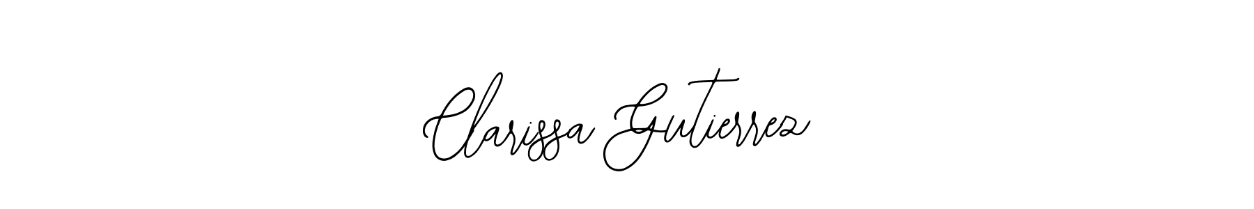 Clarissa Gutierrez stylish signature style. Best Handwritten Sign (Bearetta-2O07w) for my name. Handwritten Signature Collection Ideas for my name Clarissa Gutierrez. Clarissa Gutierrez signature style 12 images and pictures png