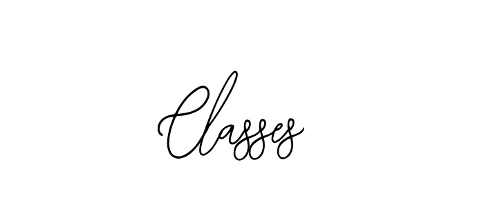 Design your own signature with our free online signature maker. With this signature software, you can create a handwritten (Bearetta-2O07w) signature for name Classes. Classes signature style 12 images and pictures png