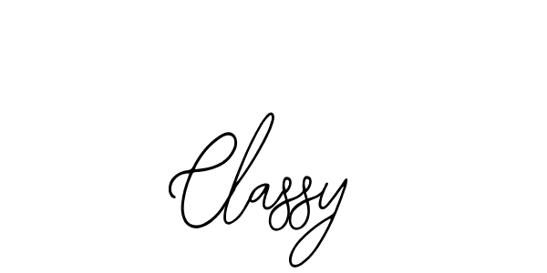 How to make Classy signature? Bearetta-2O07w is a professional autograph style. Create handwritten signature for Classy name. Classy signature style 12 images and pictures png
