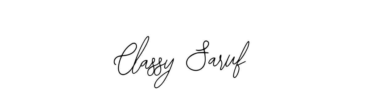 How to make Classy Saruf name signature. Use Bearetta-2O07w style for creating short signs online. This is the latest handwritten sign. Classy Saruf signature style 12 images and pictures png