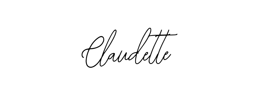 Make a beautiful signature design for name Claudette. With this signature (Bearetta-2O07w) style, you can create a handwritten signature for free. Claudette signature style 12 images and pictures png