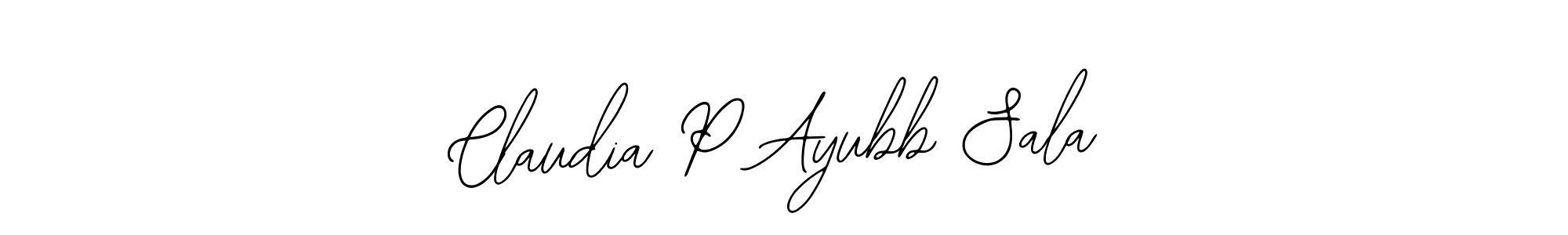 This is the best signature style for the Claudia P Ayubb Sala name. Also you like these signature font (Bearetta-2O07w). Mix name signature. Claudia P Ayubb Sala signature style 12 images and pictures png