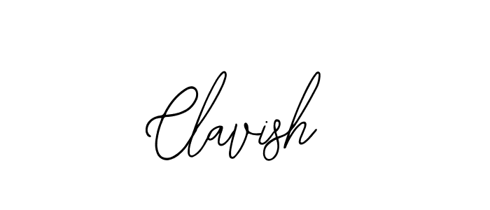 Make a beautiful signature design for name Clavish. With this signature (Bearetta-2O07w) style, you can create a handwritten signature for free. Clavish signature style 12 images and pictures png