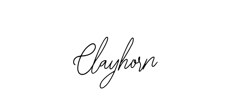 Design your own signature with our free online signature maker. With this signature software, you can create a handwritten (Bearetta-2O07w) signature for name Clayhorn. Clayhorn signature style 12 images and pictures png