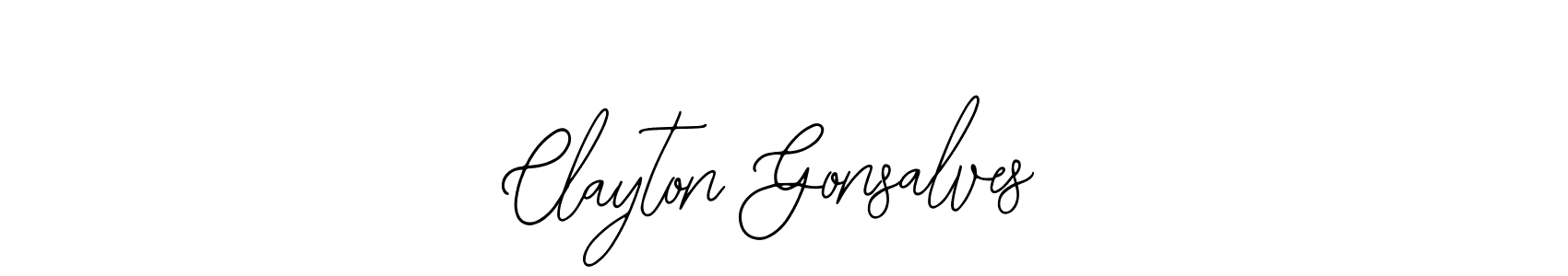 Similarly Bearetta-2O07w is the best handwritten signature design. Signature creator online .You can use it as an online autograph creator for name Clayton Gonsalves. Clayton Gonsalves signature style 12 images and pictures png