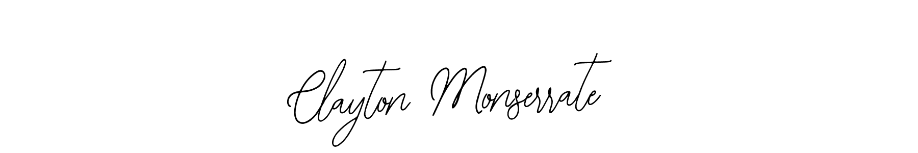 Use a signature maker to create a handwritten signature online. With this signature software, you can design (Bearetta-2O07w) your own signature for name Clayton Monserrate. Clayton Monserrate signature style 12 images and pictures png