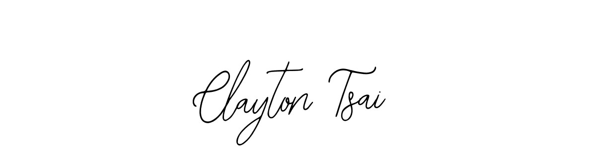 Design your own signature with our free online signature maker. With this signature software, you can create a handwritten (Bearetta-2O07w) signature for name Clayton Tsai. Clayton Tsai signature style 12 images and pictures png