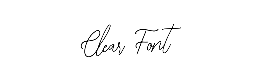 It looks lik you need a new signature style for name Clear Font. Design unique handwritten (Bearetta-2O07w) signature with our free signature maker in just a few clicks. Clear Font signature style 12 images and pictures png