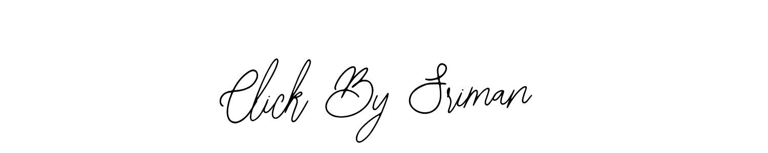 How to make Click By Sriman name signature. Use Bearetta-2O07w style for creating short signs online. This is the latest handwritten sign. Click By Sriman signature style 12 images and pictures png