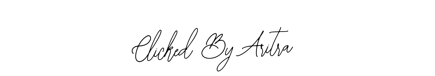 How to make Clicked By Aritra signature? Bearetta-2O07w is a professional autograph style. Create handwritten signature for Clicked By Aritra name. Clicked By Aritra signature style 12 images and pictures png