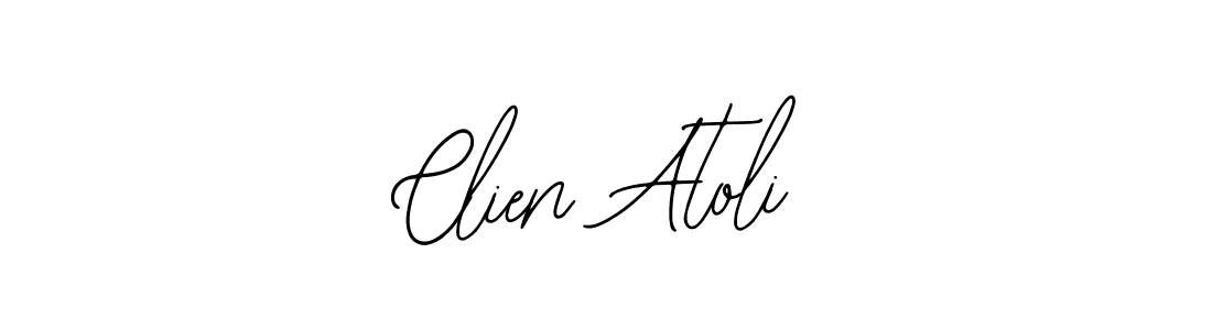 How to make Clien Atoli name signature. Use Bearetta-2O07w style for creating short signs online. This is the latest handwritten sign. Clien Atoli signature style 12 images and pictures png
