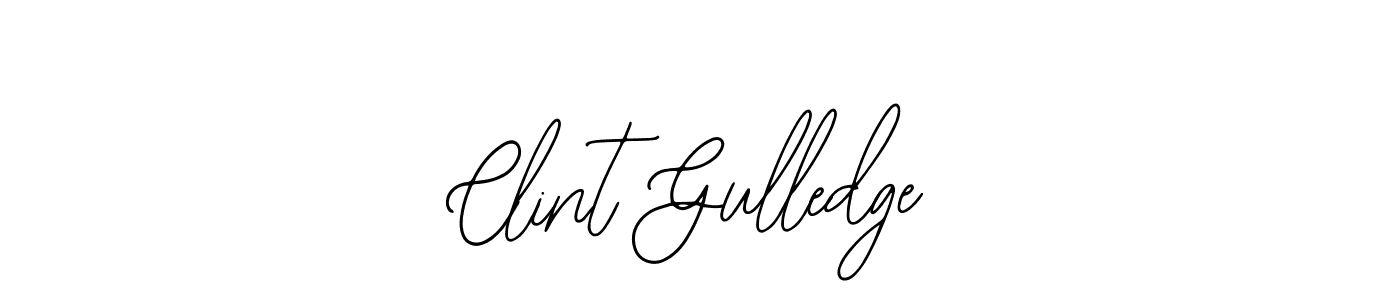 How to make Clint Gulledge name signature. Use Bearetta-2O07w style for creating short signs online. This is the latest handwritten sign. Clint Gulledge signature style 12 images and pictures png