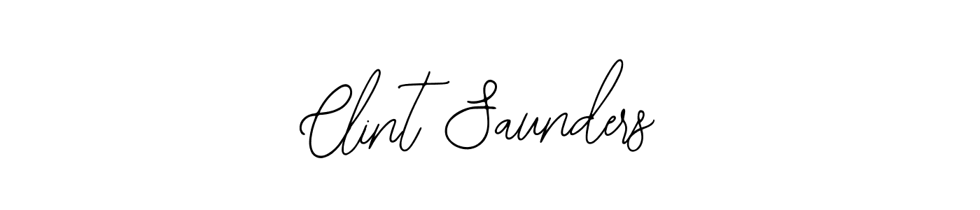 You should practise on your own different ways (Bearetta-2O07w) to write your name (Clint Saunders) in signature. don't let someone else do it for you. Clint Saunders signature style 12 images and pictures png