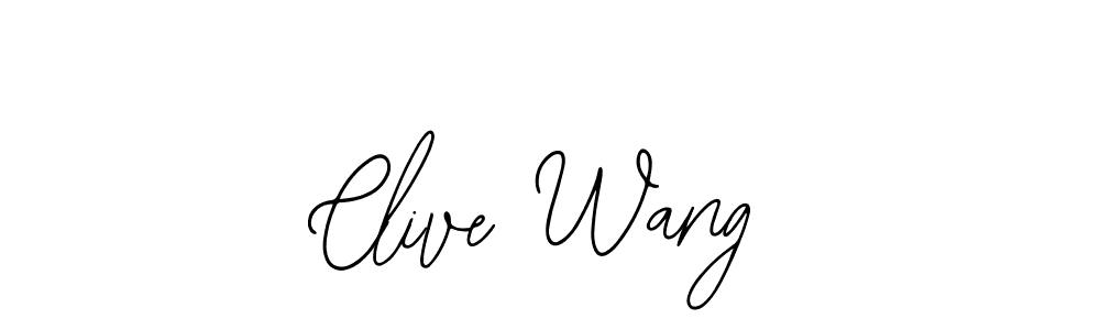 Make a beautiful signature design for name Clive Wang. Use this online signature maker to create a handwritten signature for free. Clive Wang signature style 12 images and pictures png