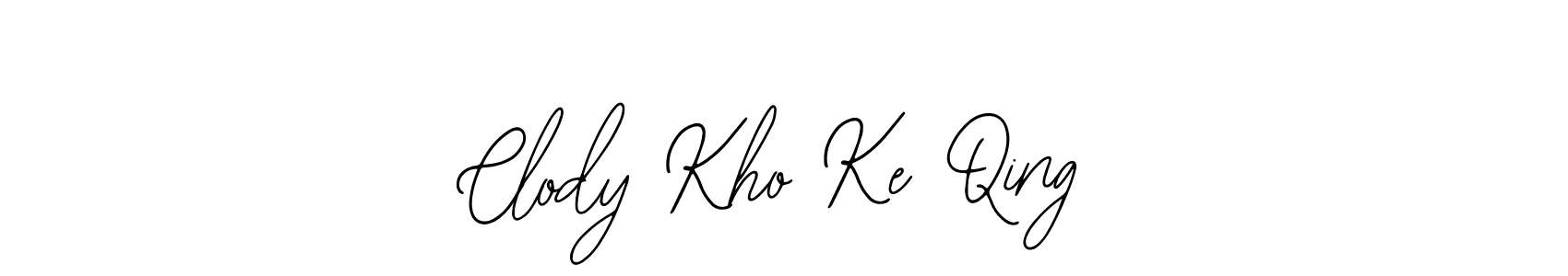 How to make Clody Kho Ke Qing signature? Bearetta-2O07w is a professional autograph style. Create handwritten signature for Clody Kho Ke Qing name. Clody Kho Ke Qing signature style 12 images and pictures png