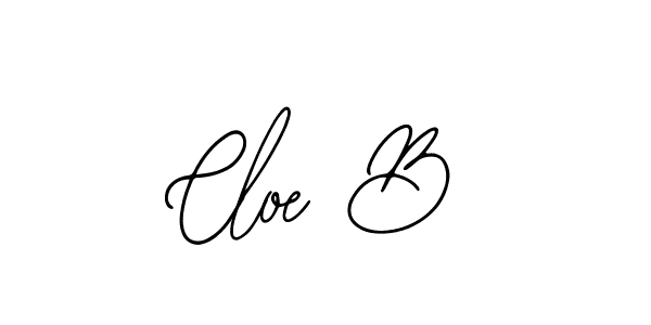 How to make Cloe B name signature. Use Bearetta-2O07w style for creating short signs online. This is the latest handwritten sign. Cloe B signature style 12 images and pictures png