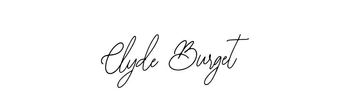 Make a beautiful signature design for name Clyde Burget. With this signature (Bearetta-2O07w) style, you can create a handwritten signature for free. Clyde Burget signature style 12 images and pictures png