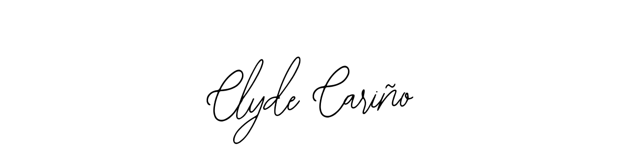 How to make Clyde Cariño name signature. Use Bearetta-2O07w style for creating short signs online. This is the latest handwritten sign. Clyde Cariño signature style 12 images and pictures png