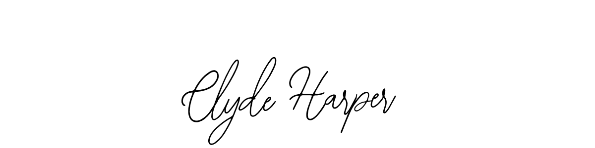 Design your own signature with our free online signature maker. With this signature software, you can create a handwritten (Bearetta-2O07w) signature for name Clyde Harper. Clyde Harper signature style 12 images and pictures png