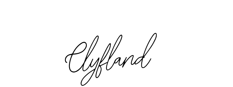 Clyfland stylish signature style. Best Handwritten Sign (Bearetta-2O07w) for my name. Handwritten Signature Collection Ideas for my name Clyfland. Clyfland signature style 12 images and pictures png