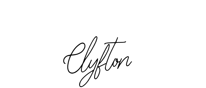 Make a beautiful signature design for name Clyfton. With this signature (Bearetta-2O07w) style, you can create a handwritten signature for free. Clyfton signature style 12 images and pictures png