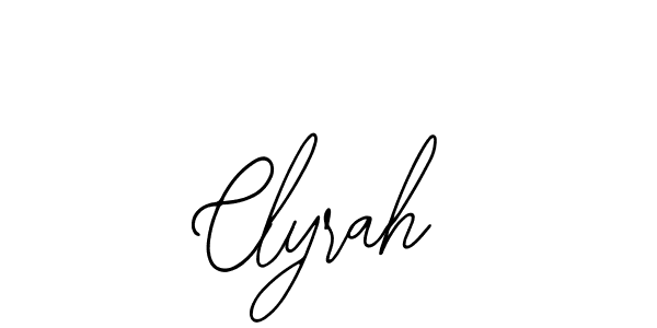 How to Draw Clyrah signature style? Bearetta-2O07w is a latest design signature styles for name Clyrah. Clyrah signature style 12 images and pictures png