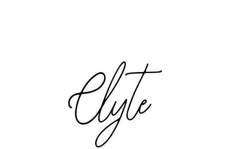 Design your own signature with our free online signature maker. With this signature software, you can create a handwritten (Bearetta-2O07w) signature for name Clyte. Clyte signature style 12 images and pictures png