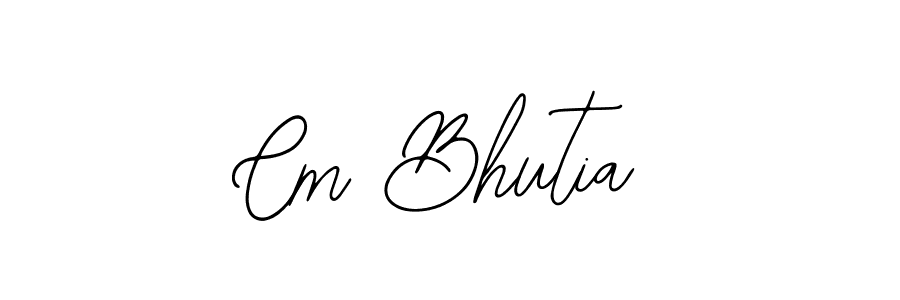 Design your own signature with our free online signature maker. With this signature software, you can create a handwritten (Bearetta-2O07w) signature for name Cm Bhutia. Cm Bhutia signature style 12 images and pictures png