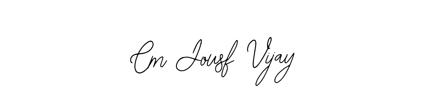How to Draw Cm Jousf Vijay signature style? Bearetta-2O07w is a latest design signature styles for name Cm Jousf Vijay. Cm Jousf Vijay signature style 12 images and pictures png