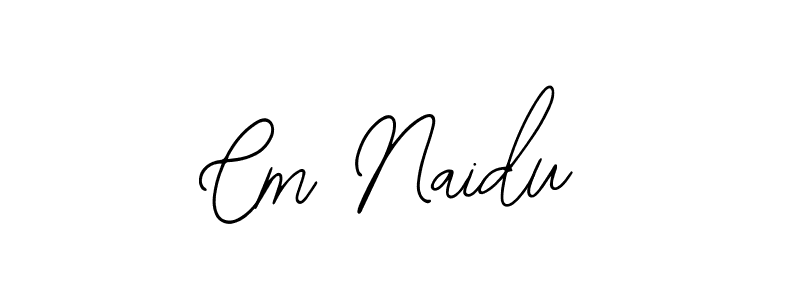 You should practise on your own different ways (Bearetta-2O07w) to write your name (Cm Naidu) in signature. don't let someone else do it for you. Cm Naidu signature style 12 images and pictures png