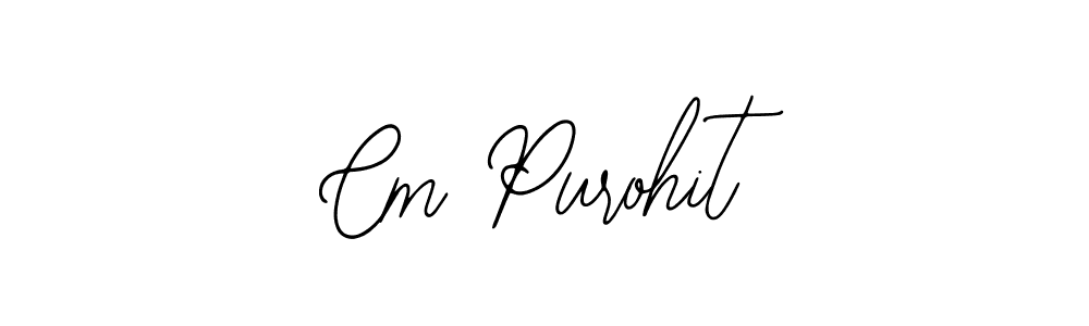 How to make Cm Purohit signature? Bearetta-2O07w is a professional autograph style. Create handwritten signature for Cm Purohit name. Cm Purohit signature style 12 images and pictures png