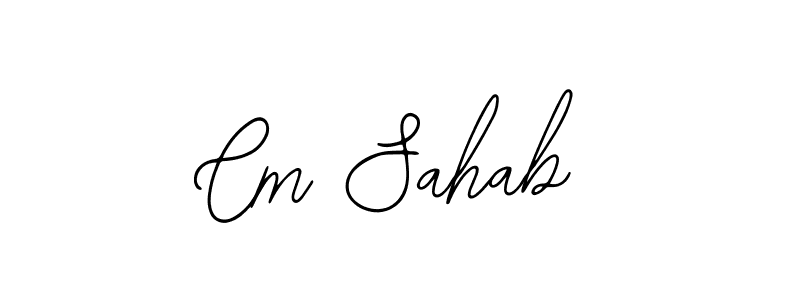 How to make Cm Sahab signature? Bearetta-2O07w is a professional autograph style. Create handwritten signature for Cm Sahab name. Cm Sahab signature style 12 images and pictures png