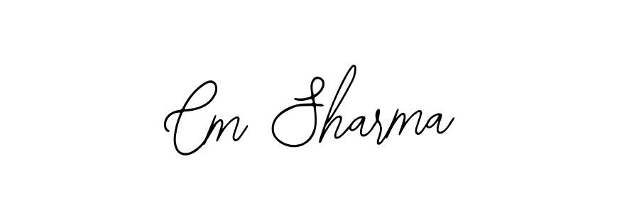 if you are searching for the best signature style for your name Cm Sharma. so please give up your signature search. here we have designed multiple signature styles  using Bearetta-2O07w. Cm Sharma signature style 12 images and pictures png