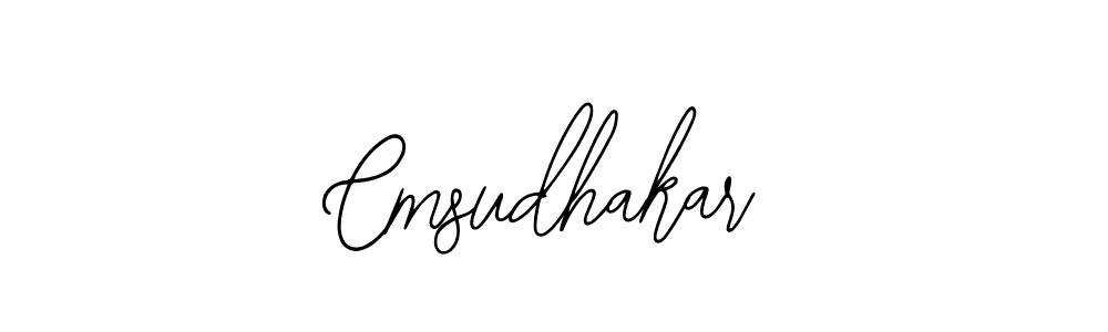 Create a beautiful signature design for name Cmsudhakar. With this signature (Bearetta-2O07w) fonts, you can make a handwritten signature for free. Cmsudhakar signature style 12 images and pictures png