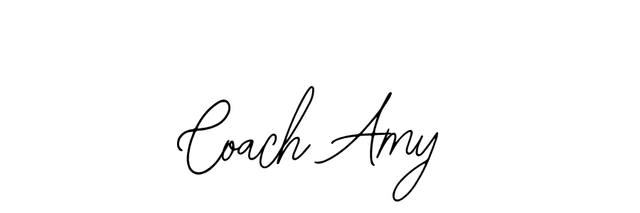 How to make Coach Amy signature? Bearetta-2O07w is a professional autograph style. Create handwritten signature for Coach Amy name. Coach Amy signature style 12 images and pictures png