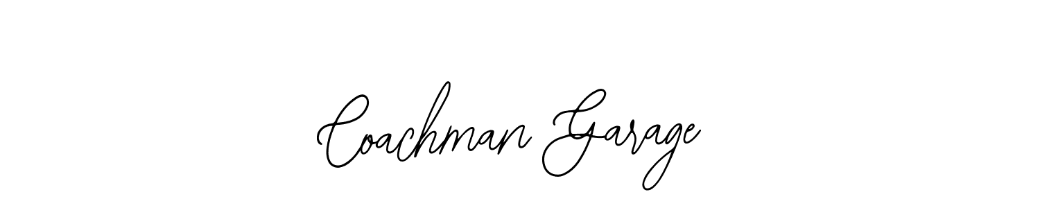 Use a signature maker to create a handwritten signature online. With this signature software, you can design (Bearetta-2O07w) your own signature for name Coachman Garage. Coachman Garage signature style 12 images and pictures png